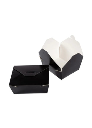 Take-Out Food Container #8 – Black Paper (300/Case) - Arcapack
