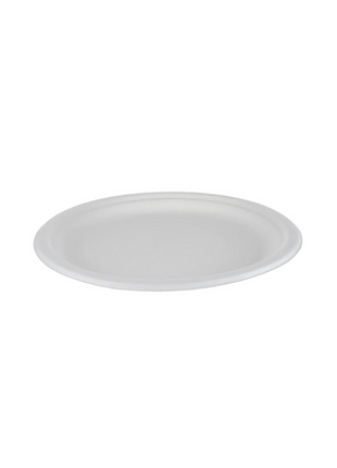 Plate 6”/10” Bagasse Fiber – White Round - Arcapack