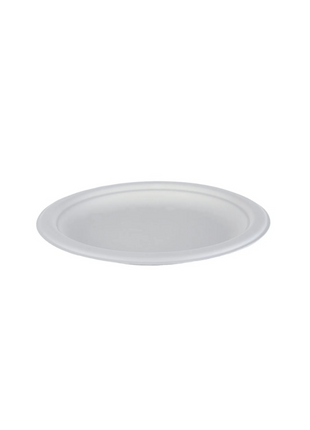 Plate 6”/10” Bagasse Fiber – White Round - Arcapack
