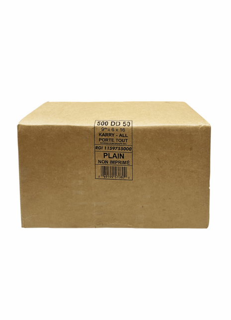 Paper Bag – Brown 9.75" x 6" x 16" (500/Case) - Arcapack