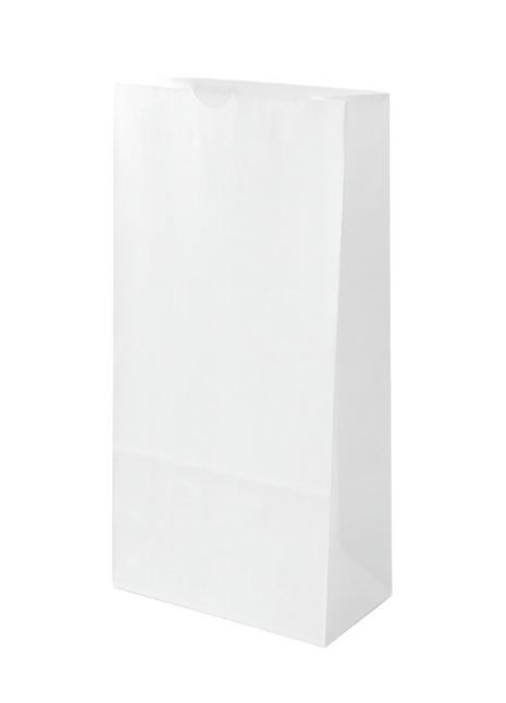 Paper Bag #5 – White 5.12x3.43x10.91” (500/Bundle) - Arcapack