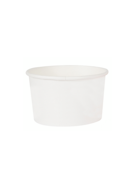 Paper Bowl 6 oz, 8 oz, 12 oz – White Round (500/Case) - Arcapack