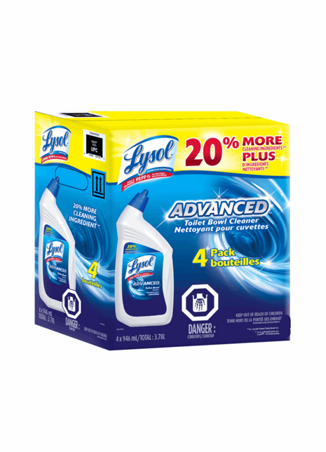 Lysol Advanced Toilet Bowl Cleaner – 946 mL (4-Pack) - Arcapack