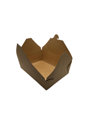Take-Out Food Container – Kraft Paper (#1 / #3, 26oz & 66oz, Brown)