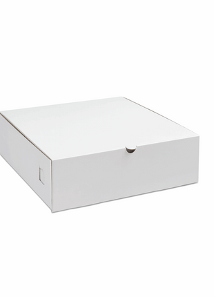Cake Box Paperboard – White 10×10×2.5” (200/Bundle) - Arcapack