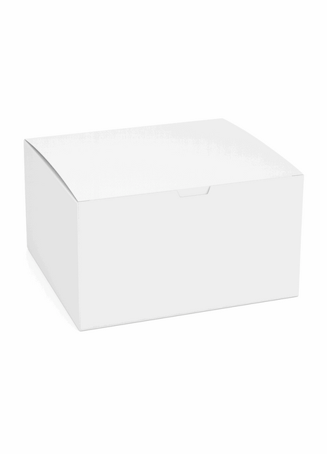 Cake Box Paperboard – White 12×12×6” (50/Bundle)