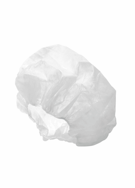 White PP Bouffant Cap – 21 in (Case of 10x100 pcs) - Arcapack
