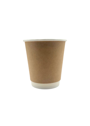 Cup 10 oz / 12 oz / 16 oz Kraft Paper – Brown Double Wall Hot Cup (400-500/Case)