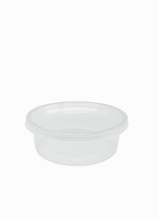 Lid for Dry Items, Round PP – Fits 6–32 oz Deli Containers, Clear (500/Case) - Arcapack