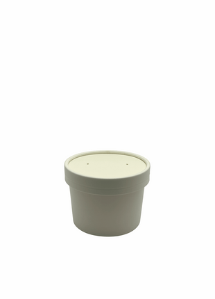 Combo Food Container with Lid – 8 oz/12 oz/16 oz Paperboard Kraft (250/Case) - Arcapack