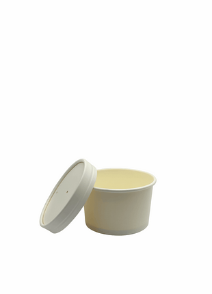 Combo Food Container with Lid – 8 oz/12 oz/16 oz Paperboard Kraft (250/Case) - Arcapack