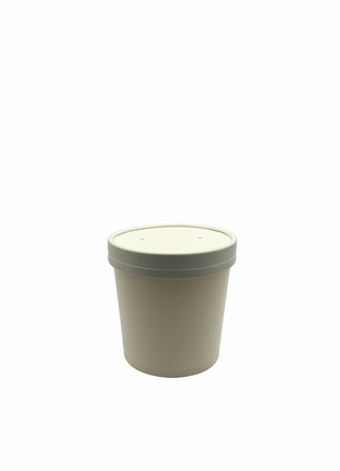 Combo Food Container with Lid – 8 oz/12 oz/16 oz Paperboard Kraft (250/Case) - Arcapack