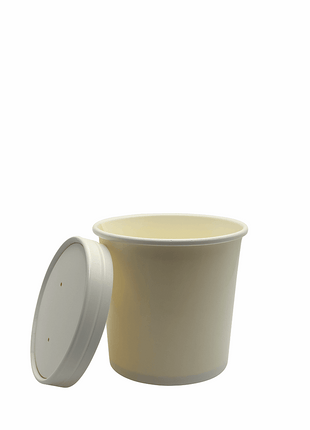 Combo Food Container with Lid – 8 oz/12 oz/16 oz Paperboard Kraft (250/Case) - Arcapack