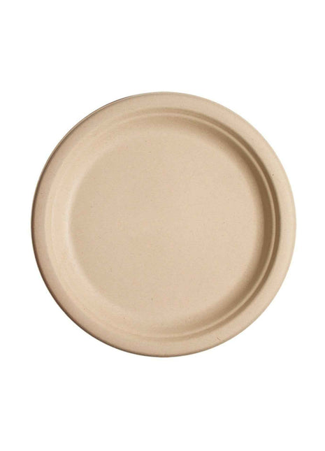Plate Round Fibre Blend PFAS-Free – 6 in, 9 in (1000/Case, 500/Case)