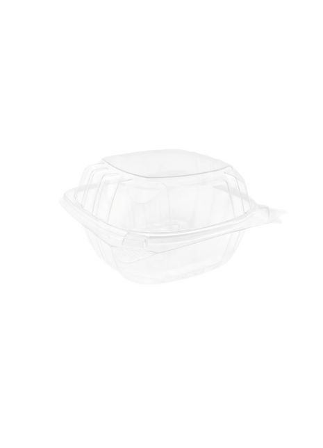 Container Hinged Clear Plastic – 6×6×3" (500/Case), 8×8×3" (250/Case) - Arcapack