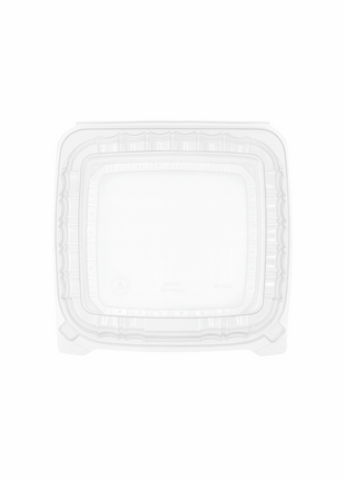 Container Hinged Clear Plastic – 6×6×3" (500/Case), 8×8×3" (250/Case) - Arcapack