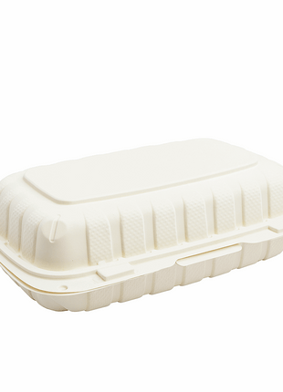 Container Hinged – White MFPP Clamshell (3 sizes) - Arcapack
