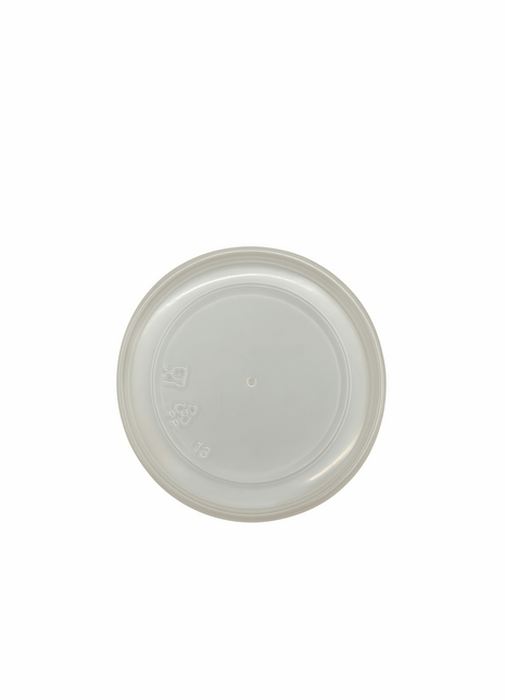 Lid Flat Round PP Plastic – Fits 6–16 oz Containers(1000/Case) - Arcapack