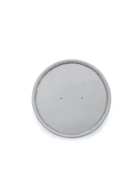 Lid Paperboard – Flat White Round Vented for 6-16 oz Tall Containers (1000/Case) - Arcapack