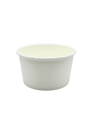 Paper Bowl 12oz/24oz PLA-Coated – White Hot & Cold Food Bowl (500/Case)