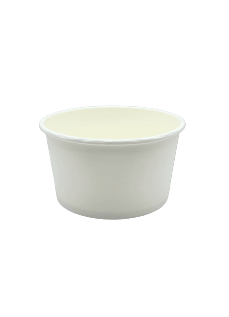 Paper Bowl 12oz/24oz PLA-Coated – White Hot & Cold Food Bowl (500/Case)