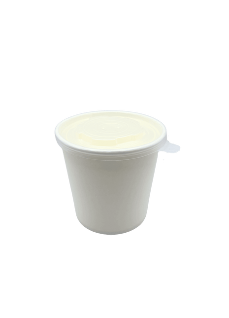 Clear PP Flat Lid – 114 mm Diameter for 12, 16, 24 & 32oz Paper Bowls (500/Case)