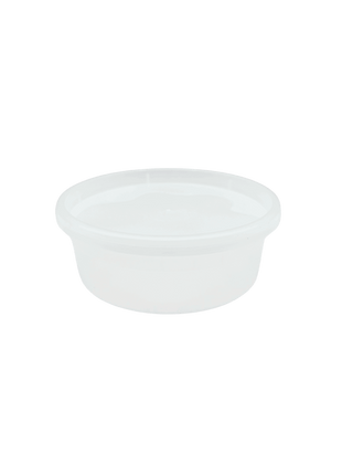 Deli Container 8 oz / 16 oz / 24 oz – Clear PP Round Container with Lid (240/Case)