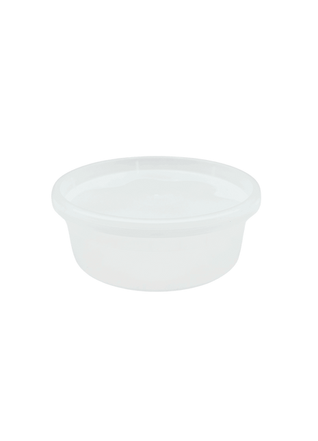 Deli Container 8 oz / 16 oz / 24 oz – Clear PP Round Container with Lid (240/Case)