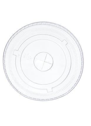 Clear PET Flat Lid – 98 mm Diameter (Fits 12,16,24 oz Cold Cups) (1000/Case)