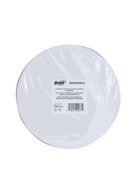 Lid Foil – Fits 9″ Round Aluminum Pans (500/Case) - Arcapack