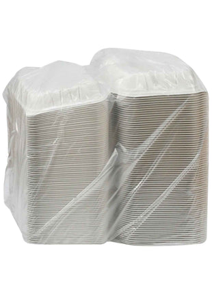 Vented 3-Compartment Hinged Lid Container – 8.5" x 8.5", MFPP, White (146/Case)