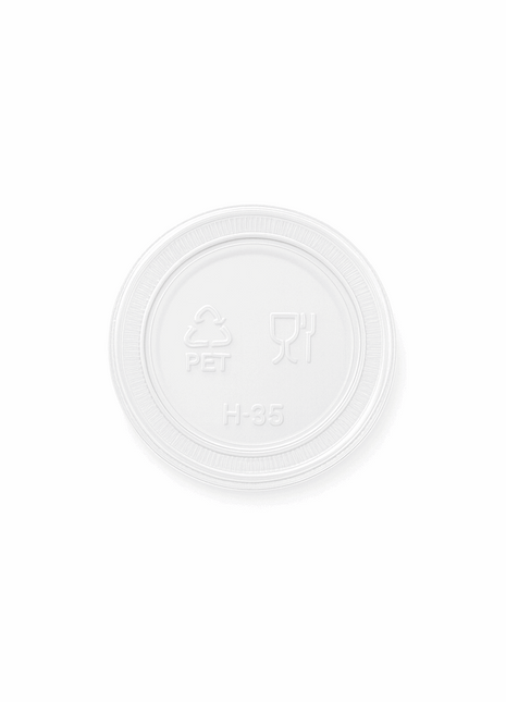 Clear PET Lid – 62 mm Diameter for 2 oz Portion Cups (2500/Case)