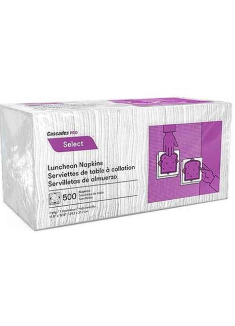 Napkin 1-Ply – 1/4 Fold White Recycled Luncheon (6000/Case)