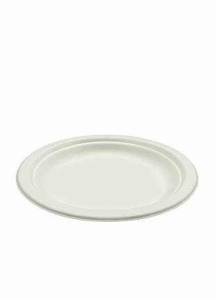 Plate 7” Pulp Fiber – White Round (Case of 1000) - Arcapack
