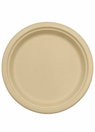 Plate 8.75" Plant Fiber – Brown Round (500/Case) - Arcapack