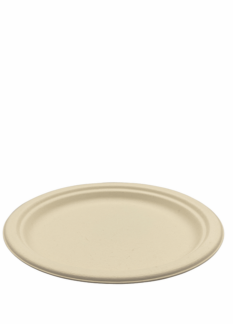 Plate 8.75" Plant Fiber – Brown Round (500/Case) - Arcapack