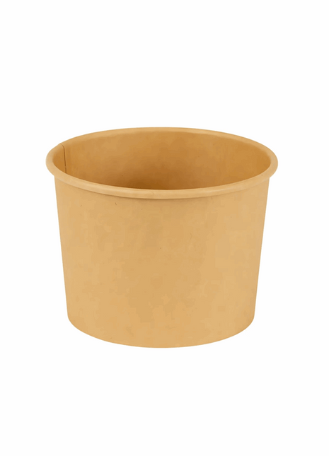 Bowl 16 oz Paper – Kraft Round (300/Case) - Arcapack