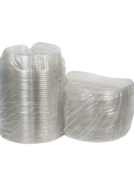 Round Platter with Dip Cup & Lid – 10.25", 4-Compartment, PET, Clear (72/Case)
