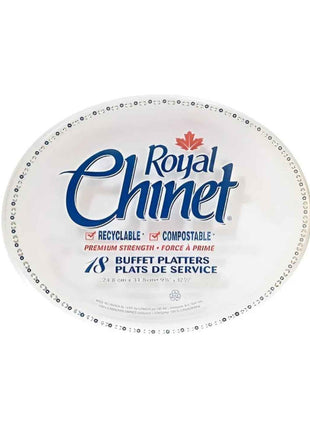 Platter – 9.75" x 12.5" Flower & Leaf (144/Case)