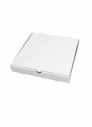 Pizza Box Corrugated – White 12x12x1.75” (50/Bundle) - Arcapack
