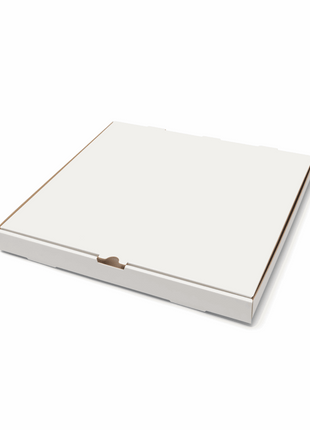 Pizza Box Corrugated Paperboard – White 16x16x1.75” (50/Bundle)