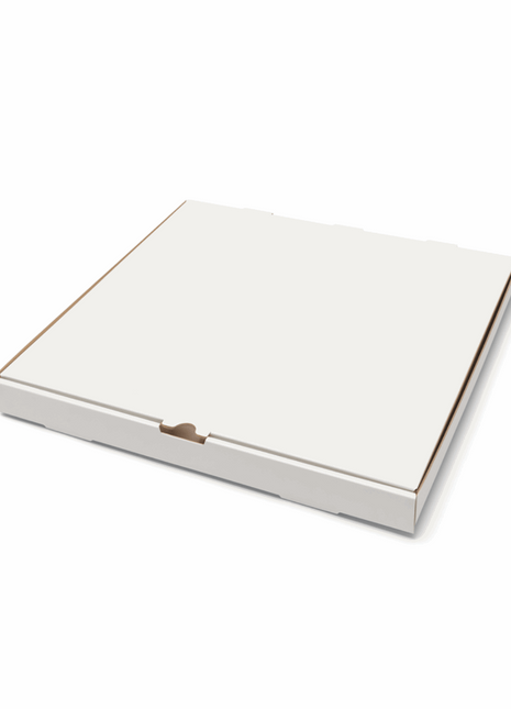 Pizza Box Corrugated Paperboard – White 16x16x1.75” (50/Bundle)