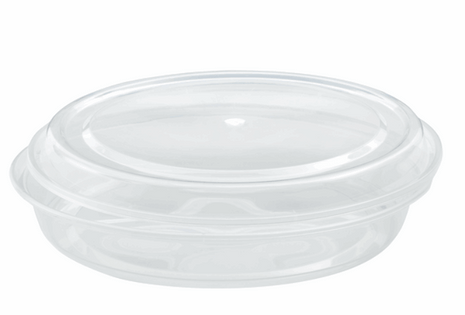 Round Containers with Lid – 22 oz/34 oz PP Clear (Pack of 50) - Arcapack