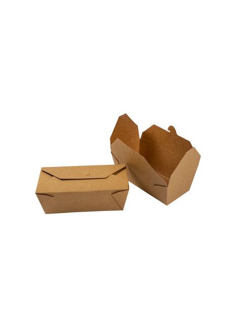 Take Out Food Container – Natural Kraft Paper – Sizes #4 & #9 (160/Case, 200/Case) - Arcapack