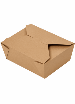 Take-Out Box – Fold-Top Kraft Paper (#1, #8, #3, #4)