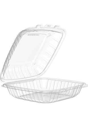 Container Hinged PP Plastic – Clear 6x6x3, 9x6x3, 9x9x3 (300/Case, 150/Case) - Arcapack