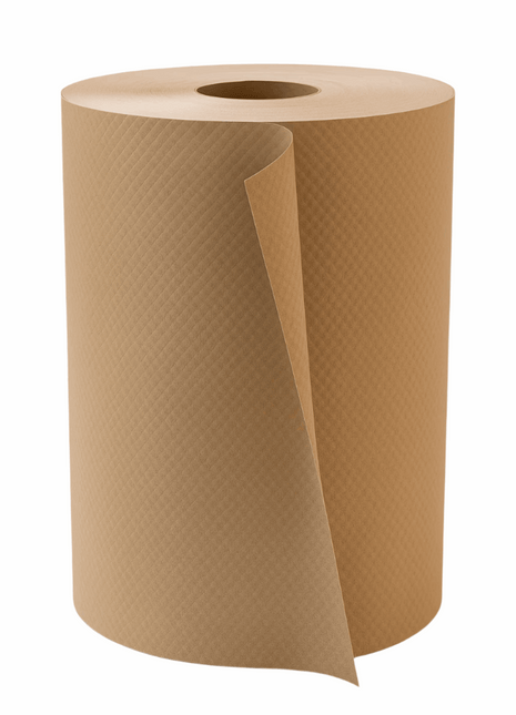 Recycled Paper Towel Roll – Natural, 600' (12 Rolls/Case)
