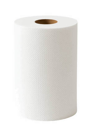 Paper Towel Roll – 8" × 600' White (12 Rolls/Case) - Arcapack
