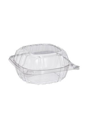 Hinged Container 6 in, 8 in OPS – Clear Square Dome Lid - Arcapack