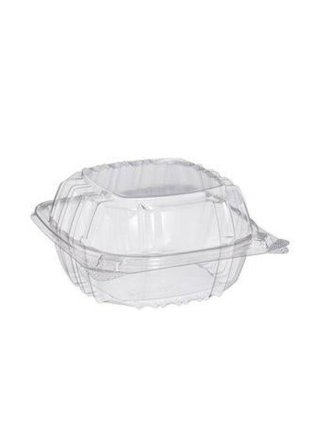 Hinged Container 6 in, 8 in OPS – Clear Square Dome Lid - Arcapack